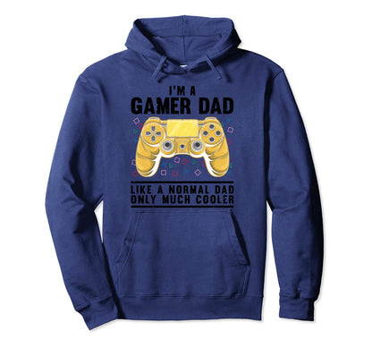 Funny Gamer Dad Husband Gaming Fathers Day Hoodie - Trendy Graphic Unisex - T-Shirt, Sweatshirt, Hoodie
