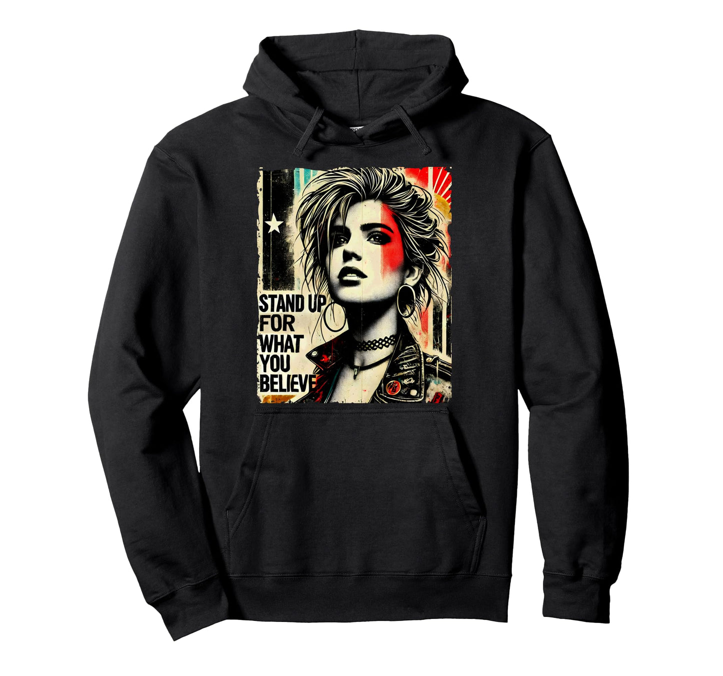 Punk Graffiti 90S Grunge Colorful Hoodie - Unique Graphic Men Women - T-Shirt, Sweatshirt, Hoodie