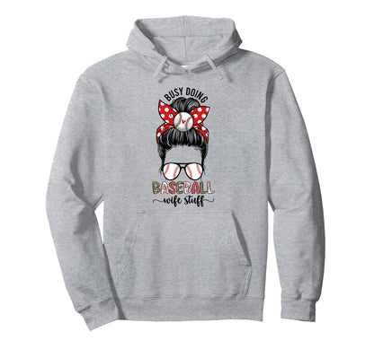 Doing Baseball Wife Stuff Wife Baseball Hoodie - Graphic Print Unisex - T-Shirt, Sweatshirt, Hoodie