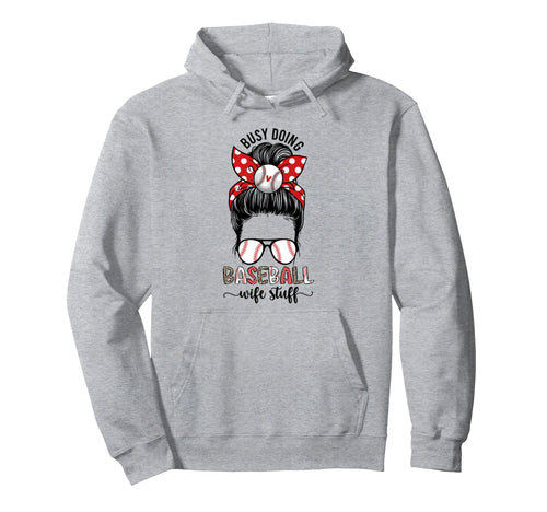 Doing Baseball Wife Stuff Wife Baseball Hoodie - Graphic Print Unisex - T-Shirt, Sweatshirt, Hoodie