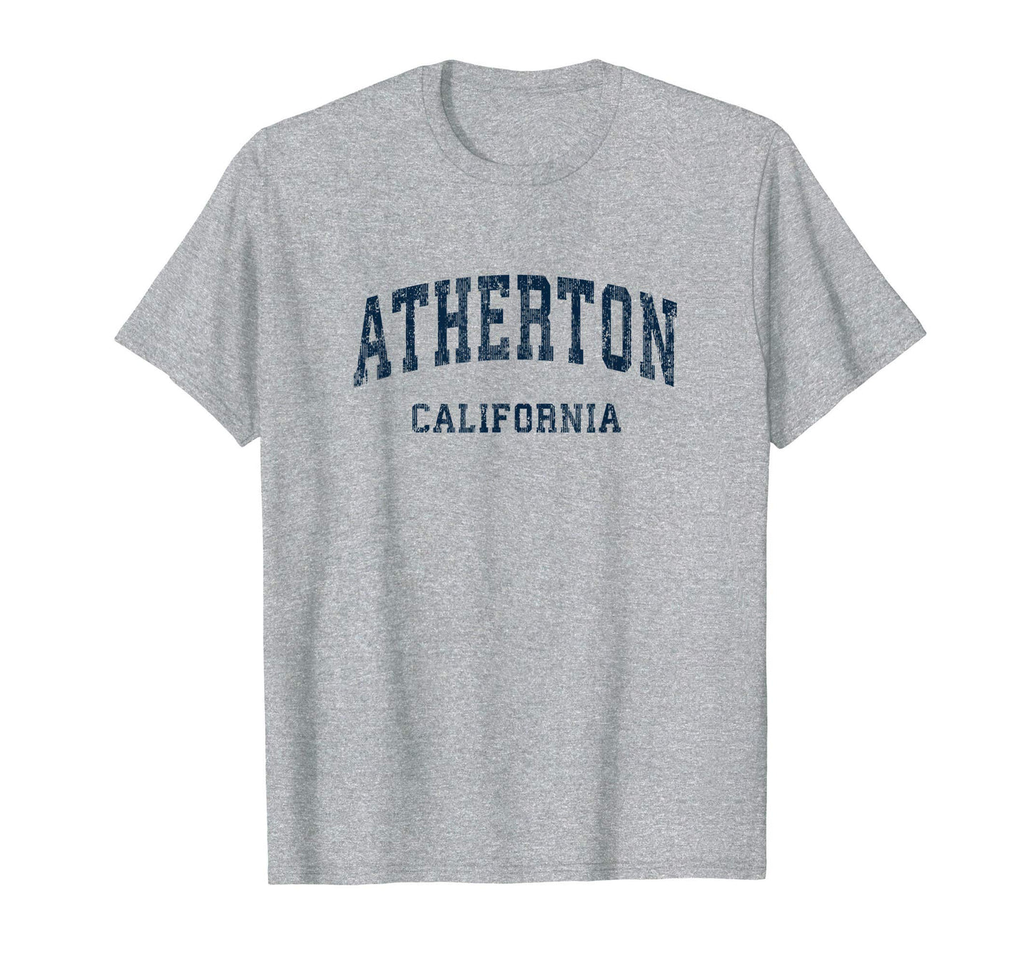 Atherton California Ca Varsity T-Shirt - Fun Novelty Design Men Women - T-Shirt, Sweatshirt, Hoodie