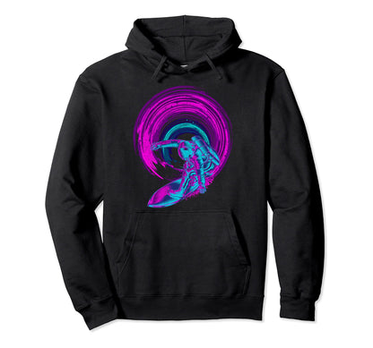 90S Vaporwave Aesthetic Surfing Outer Hoodie - Graphic Print for Adults - T-Shirt, Sweatshirt, Hoodie