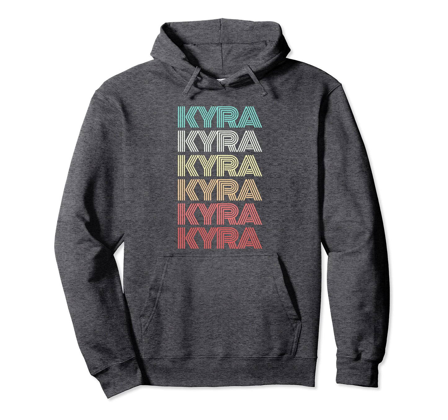 First Name Kyra Indian Personalized 80S Hoodie - Custom Art Print Unisex - T-Shirt, Sweatshirt, Hoodie