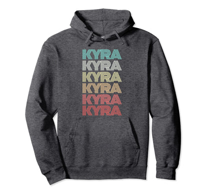 First Name Kyra Indian Personalized 80S Hoodie - Custom Art Print Unisex - T-Shirt, Sweatshirt, Hoodie
