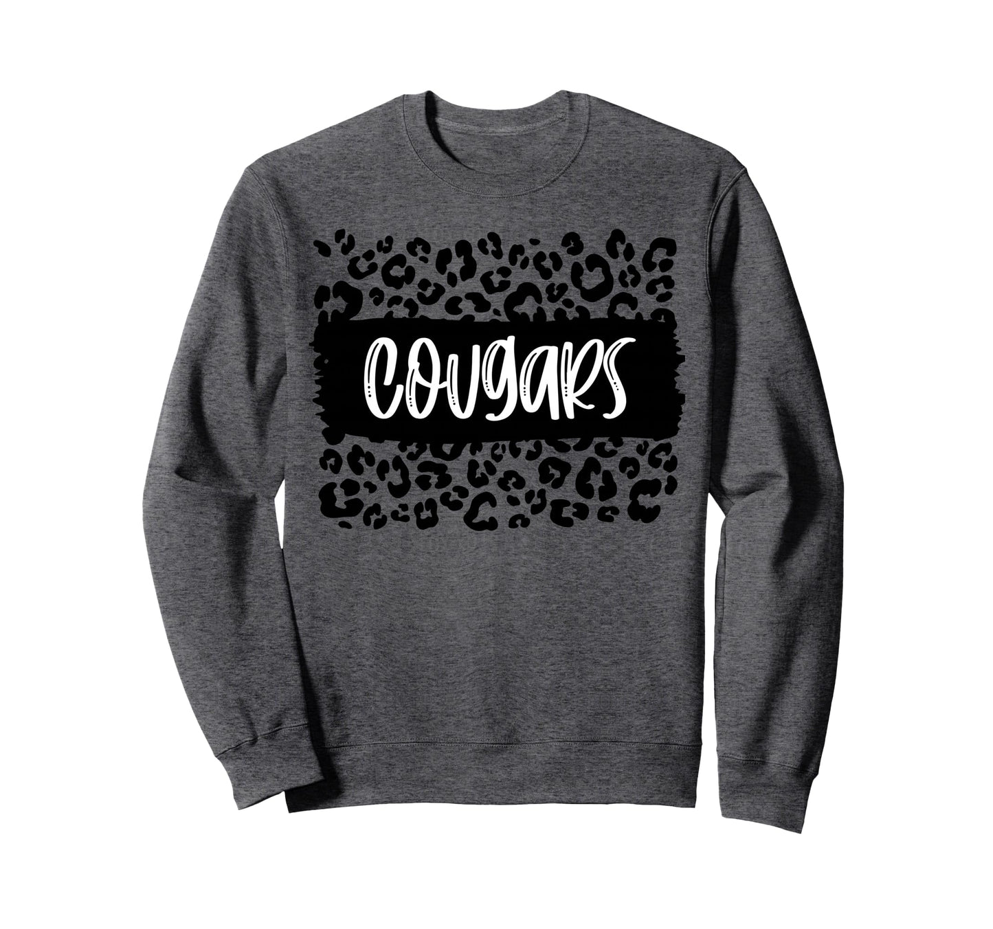 Cougars Team Mascot School Spirit Sweatshirt - Trendy Graphic Men Women - T-Shirt, Sweatshirt, Hoodie