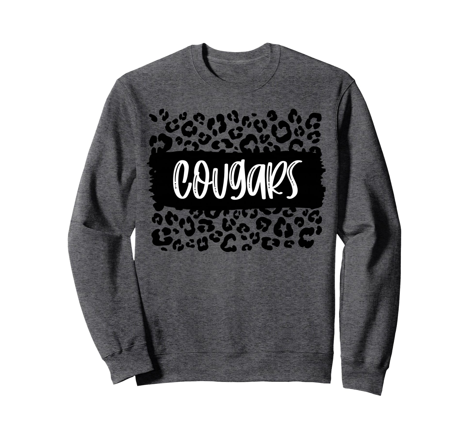 Cougars Team Mascot School Spirit Sweatshirt - Trendy Graphic Men Women - T-Shirt, Sweatshirt, Hoodie