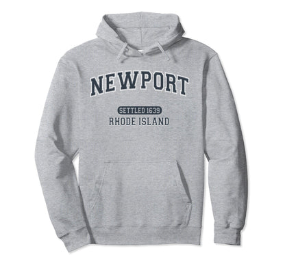 Newport Rhode Island Sports Varsity Hoodie - Streetwear Style Men Women - T-Shirt, Sweatshirt, Hoodie