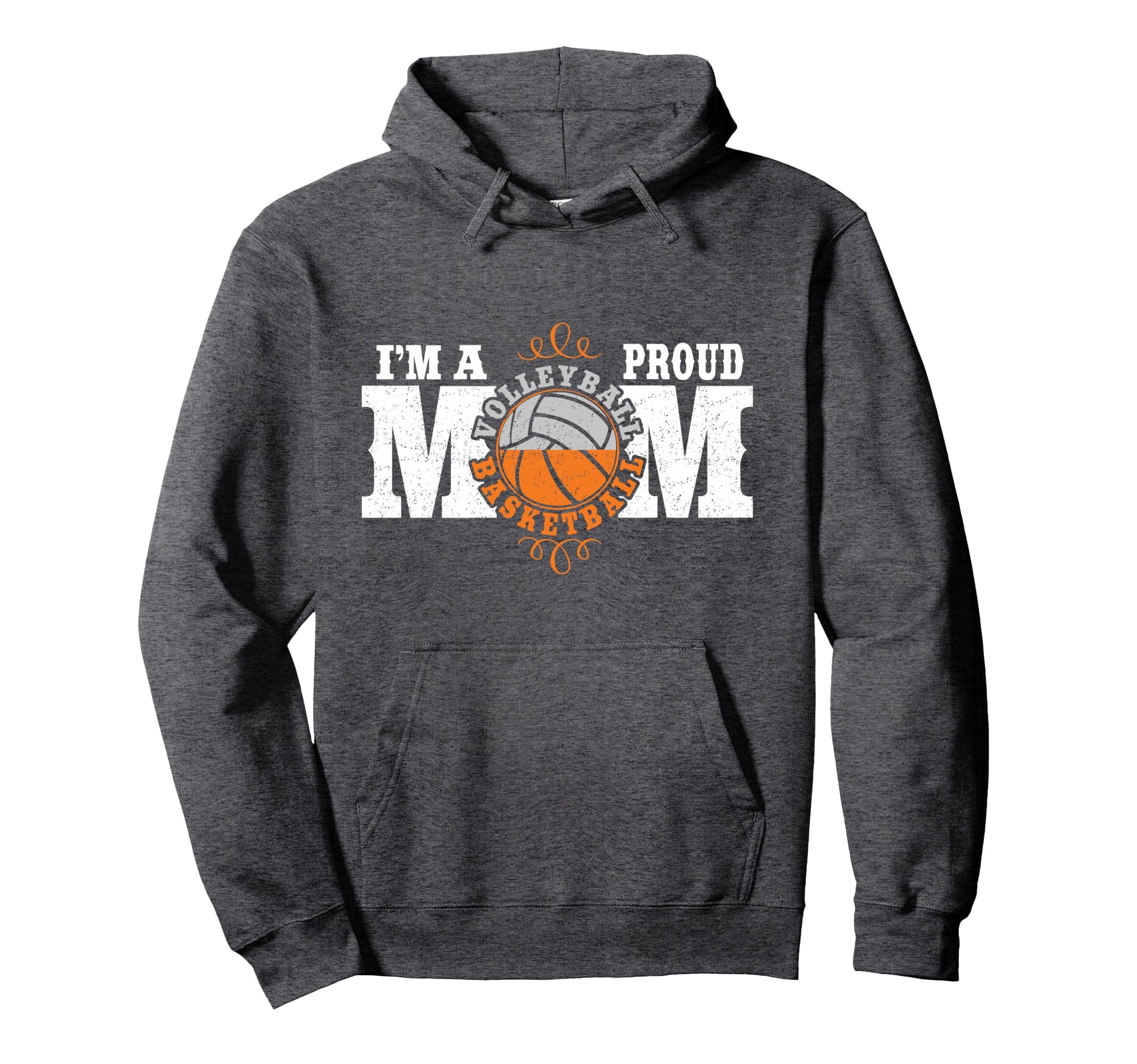 Im Proud Basketball Volleyball Mom Hoodie - Minimalist Print Men Women - T-Shirt, Sweatshirt, Hoodie