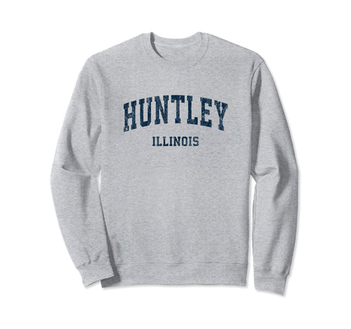 Huntley Illinois Il Varsity Sports Sweatshirt - Graphic Print Men Women - T-Shirt, Sweatshirt, Hoodie
