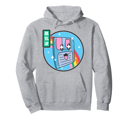 Floppy Disk Kawaii Rainbow Anime Hoodie - Custom Art Print Men Women - T-Shirt, Sweatshirt, Hoodie