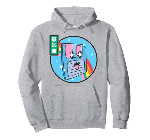Floppy Disk Kawaii Rainbow Anime Hoodie - Custom Art Print Men Women - T-Shirt, Sweatshirt, Hoodie