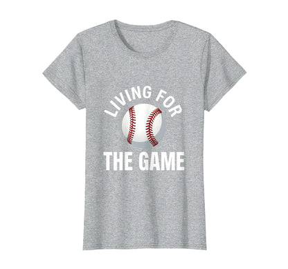 Baseball Mom Living Game T-Shirt - Casual Everyday Wear Men Women - T-Shirt, Sweatshirt, Hoodie