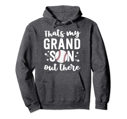 Grandpa Baseball Game Thats My Grandson Hoodie - Aesthetic Graphic Unisex - T-Shirt, Sweatshirt, Hoodie