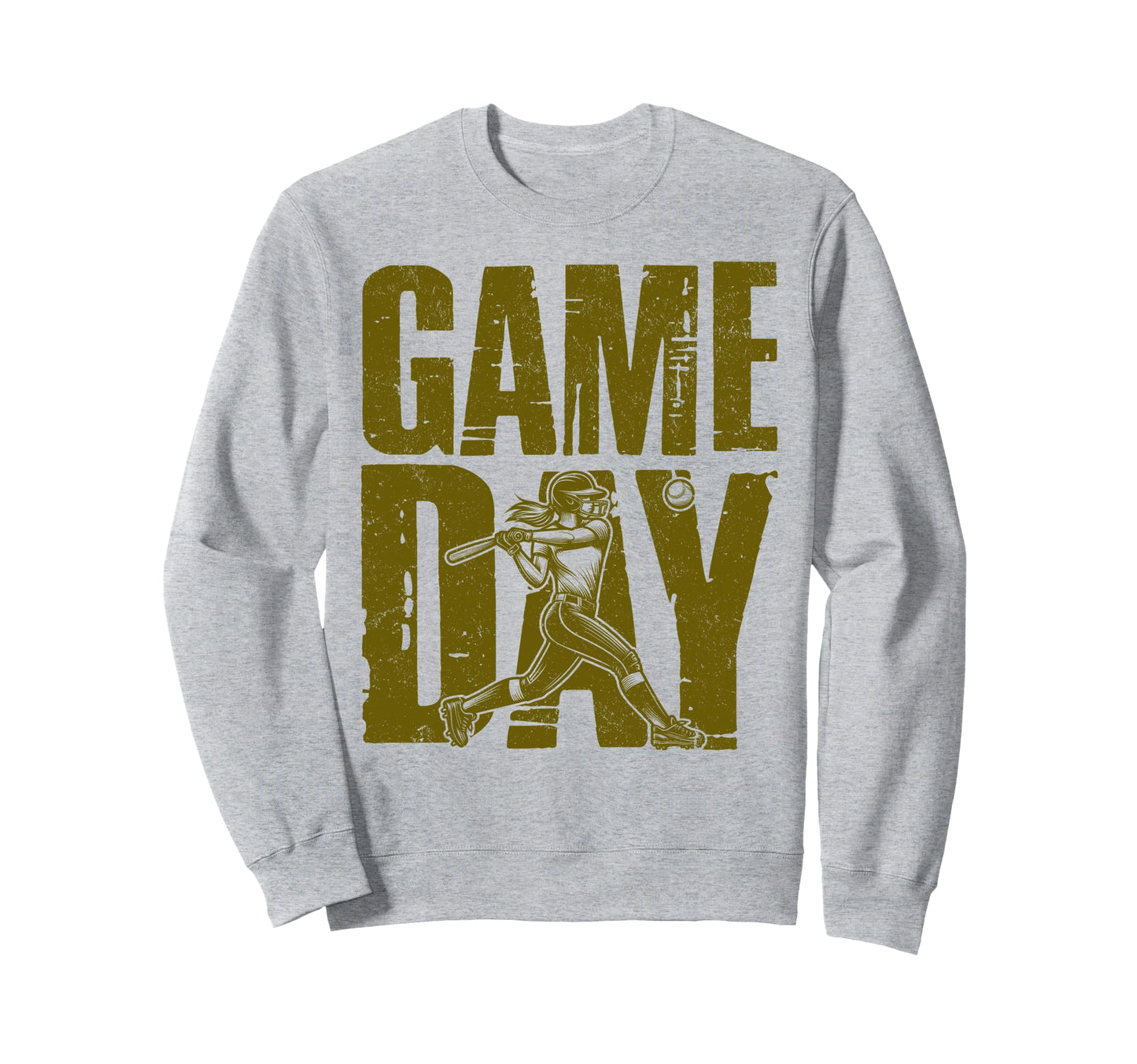 Game Day Softball Mom Softball Sweatshirt - Streetwear Style for Adults - T-Shirt, Sweatshirt, Hoodie