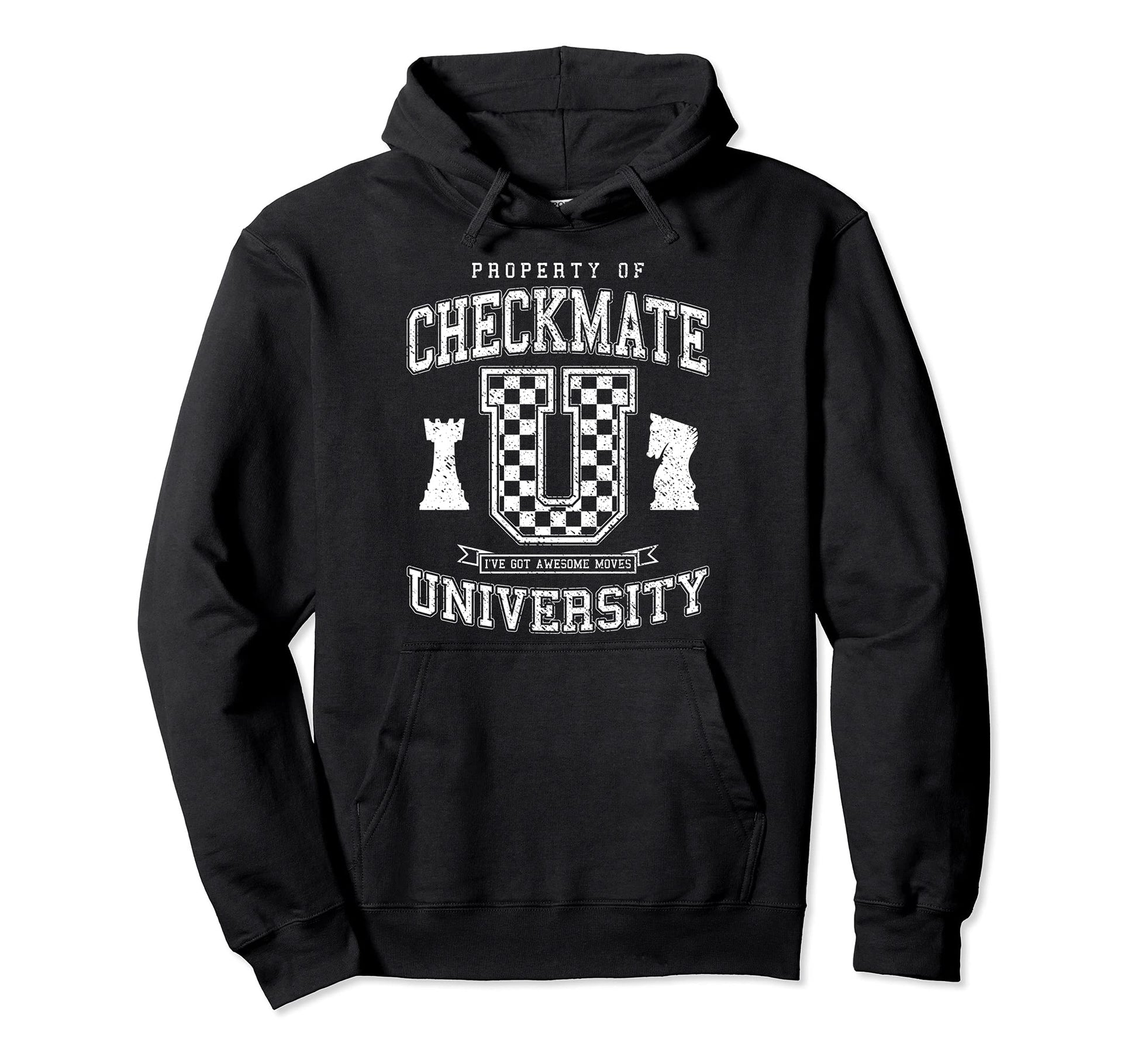 Checkmate University College Varsity Hoodie - Casual Everyday Wear Unisex - T-Shirt, Sweatshirt, Hoodie