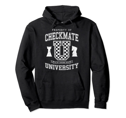 Checkmate University College Varsity Hoodie - Casual Everyday Wear Unisex - T-Shirt, Sweatshirt, Hoodie