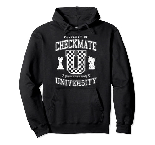 Checkmate University College Varsity Hoodie - Casual Everyday Wear Unisex - T-Shirt, Sweatshirt, Hoodie