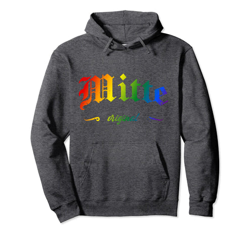Berlin Mitte Lgbtqai Rainbow Backprint Hoodie - Aesthetic Graphic Unisex - T-Shirt, Sweatshirt, Hoodie