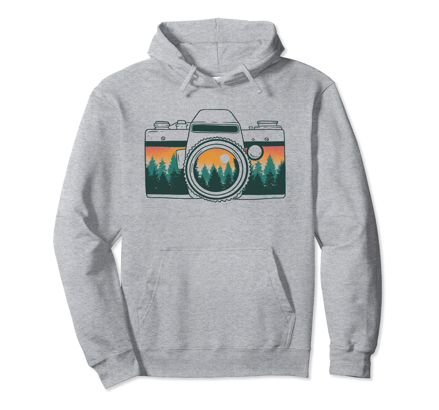 Photographer Camera Trees Nature Hoodie - Custom Art Print Men Women - T-Shirt, Sweatshirt, Hoodie