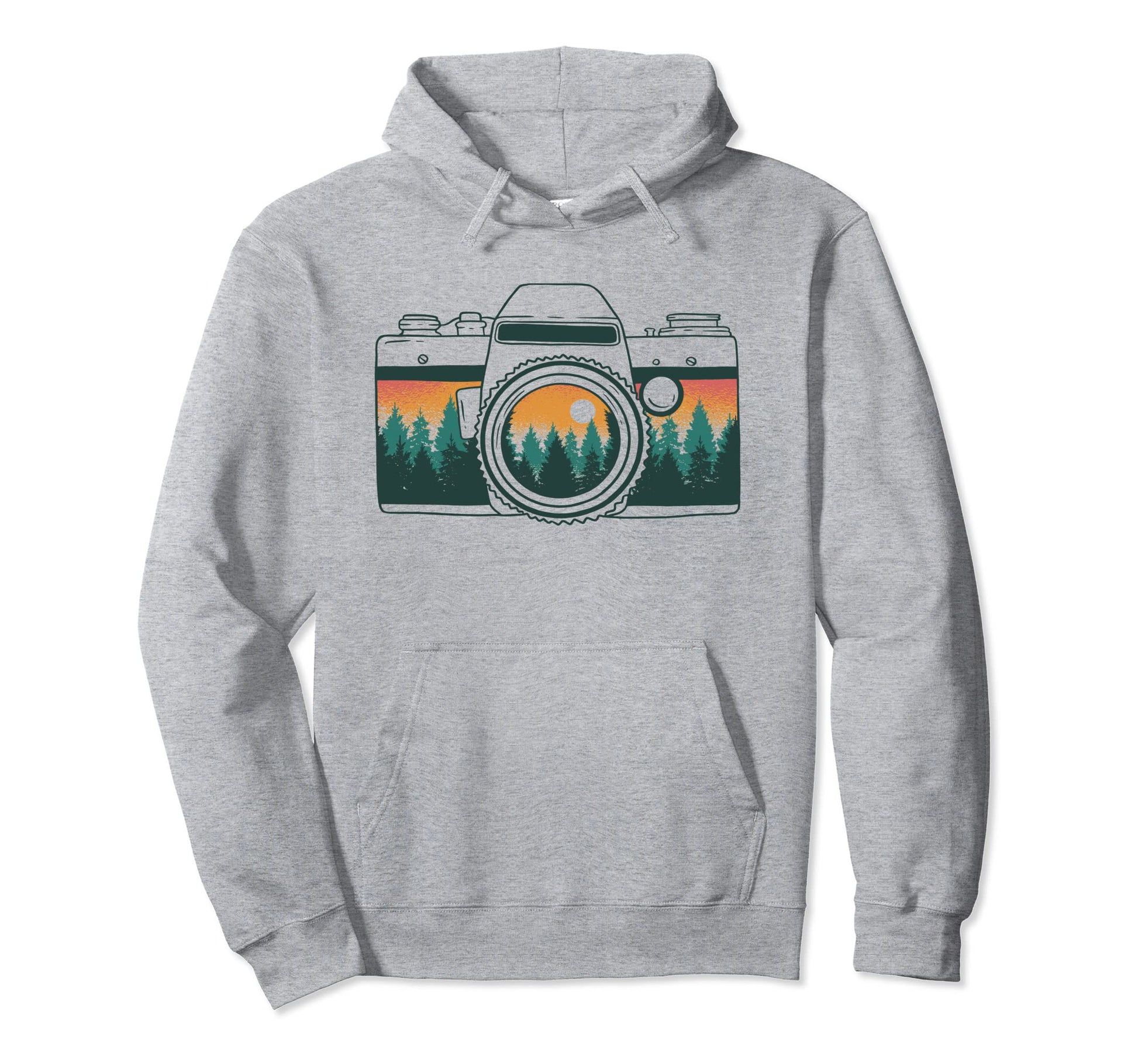 Photographer Camera Trees Nature Hoodie - Custom Art Print Men Women - T-Shirt, Sweatshirt, Hoodie