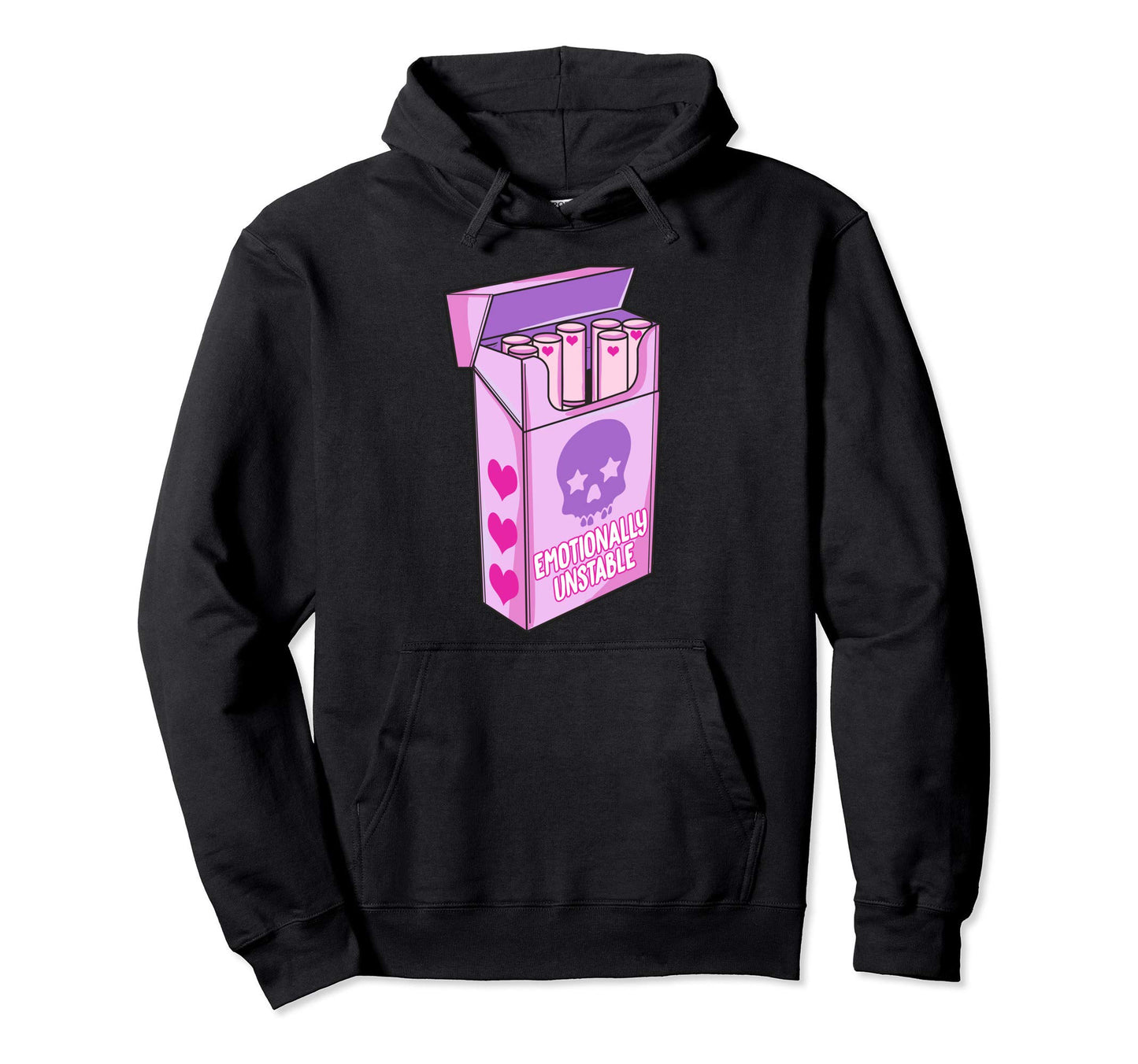 Pastel Goth Emotionally Unstable Hoodie - Casual Everyday Wear Unisex - T-Shirt, Sweatshirt, Hoodie