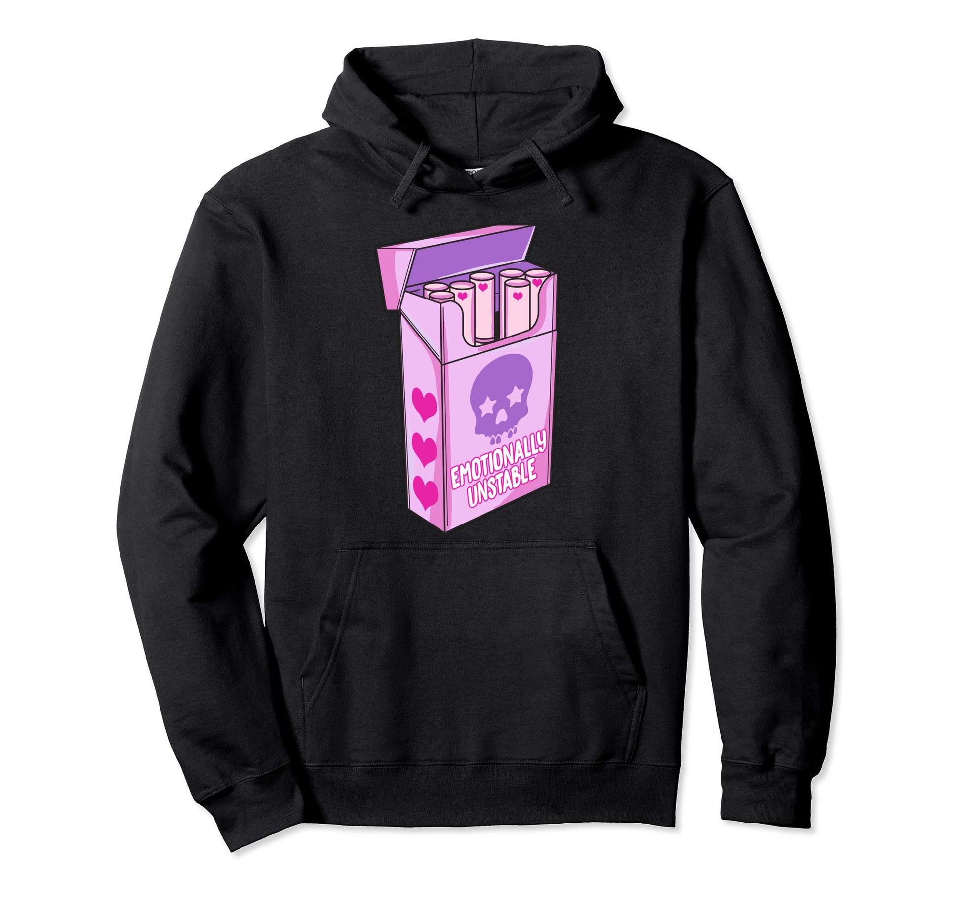Pastel Goth Emotionally Unstable Hoodie - Casual Everyday Wear Unisex - T-Shirt, Sweatshirt, Hoodie