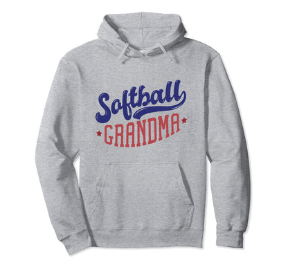 Softball Grandma Team Sports Fun Hoodie - Casual Everyday Wear for Adults - T-Shirt, Sweatshirt, Hoodie