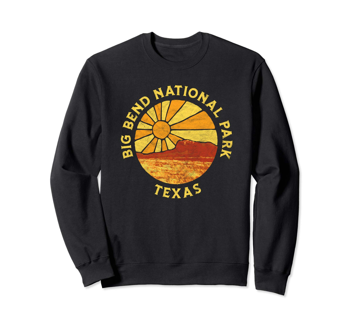 Big Bend National Park Texas Badge Sweatshirt - Unique Graphic for Adults - T-Shirt, Sweatshirt, Hoodie