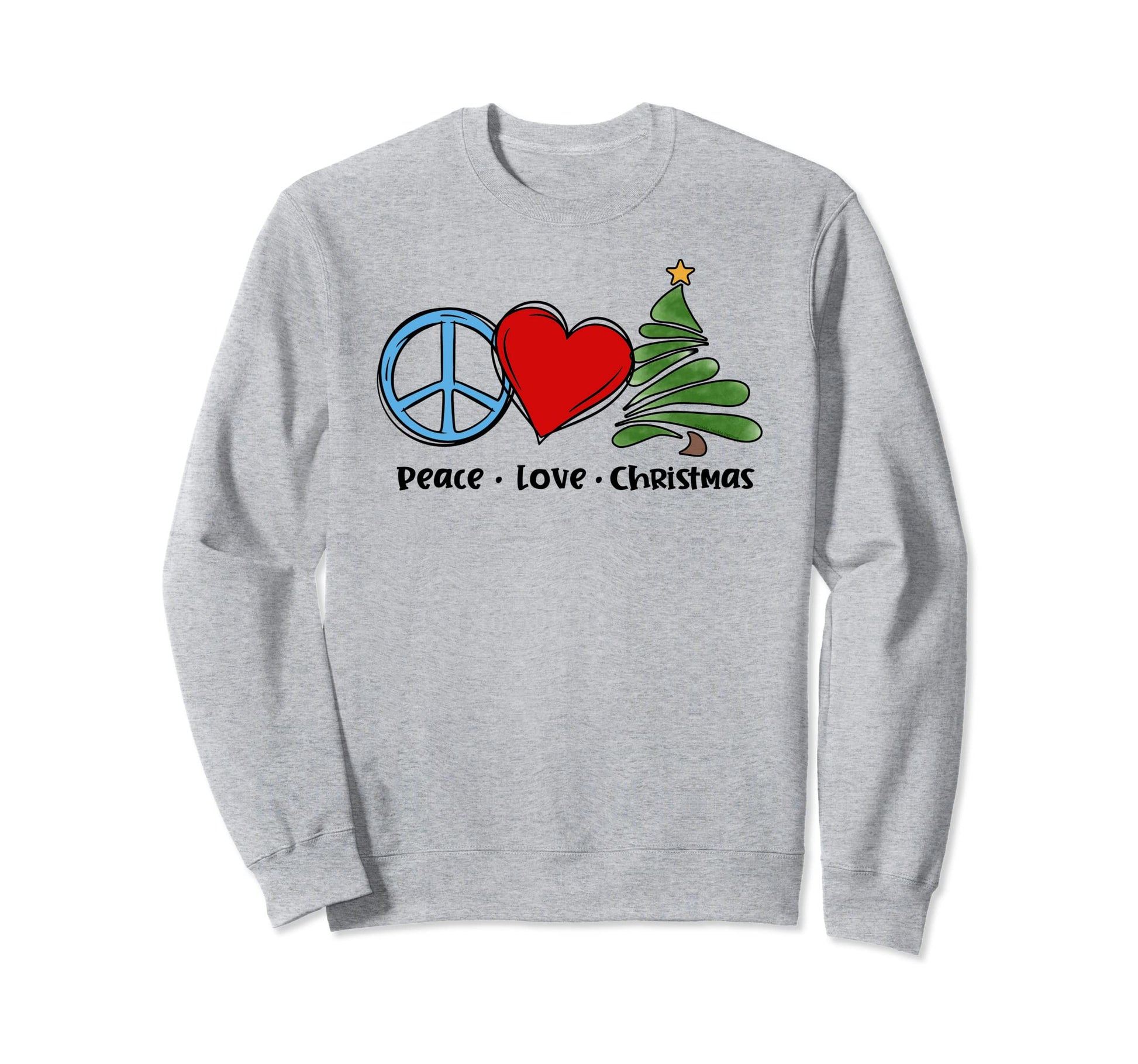 Peace Love Boho Sweatshirt - Trendy Graphic Unisex - T-Shirt, Sweatshirt, Hoodie