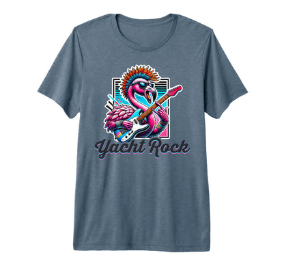 Yacht Rock Flamingo 70S 80S Soft Rock Tri T-Shirt - Unique Graphic Unisex - T-Shirt, Sweatshirt, Hoodie