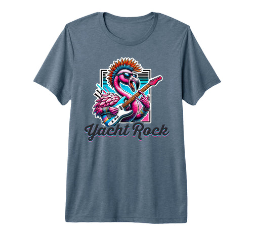Yacht Rock Flamingo 70S 80S Soft Rock Tri T-Shirt - Unique Graphic Unisex - T-Shirt, Sweatshirt, Hoodie