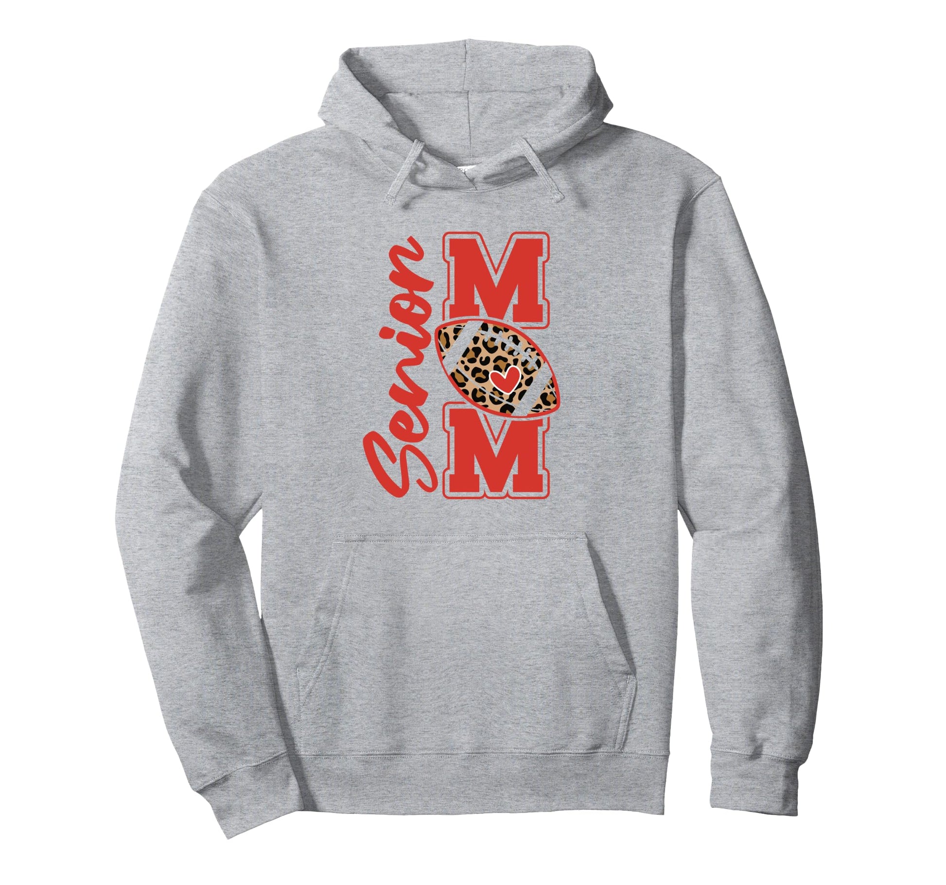 Leopard White And Red High School Senior Hoodie - Graphic Print for Adults - T-Shirt, Sweatshirt, Hoodie