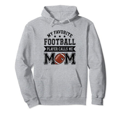 Football Mom My Favorite Football Hoodie - Aesthetic Graphic for Adults - T-Shirt, Sweatshirt, Hoodie