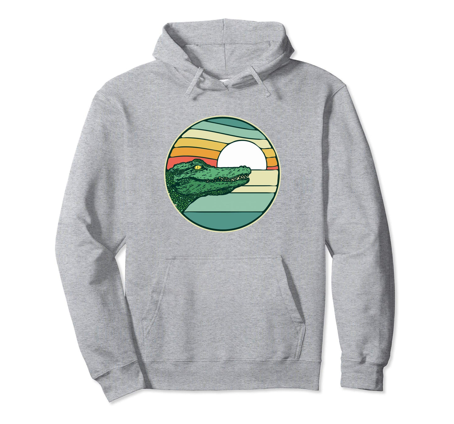 Everglades National Park Alligator 80S Hoodie - Novelty Apparel Unisex - T-Shirt, Sweatshirt, Hoodie