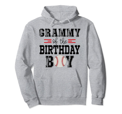 Grammy Birthday Baseball Lover First Hoodie - Streetwear Style for Adults - T-Shirt, Sweatshirt, Hoodie