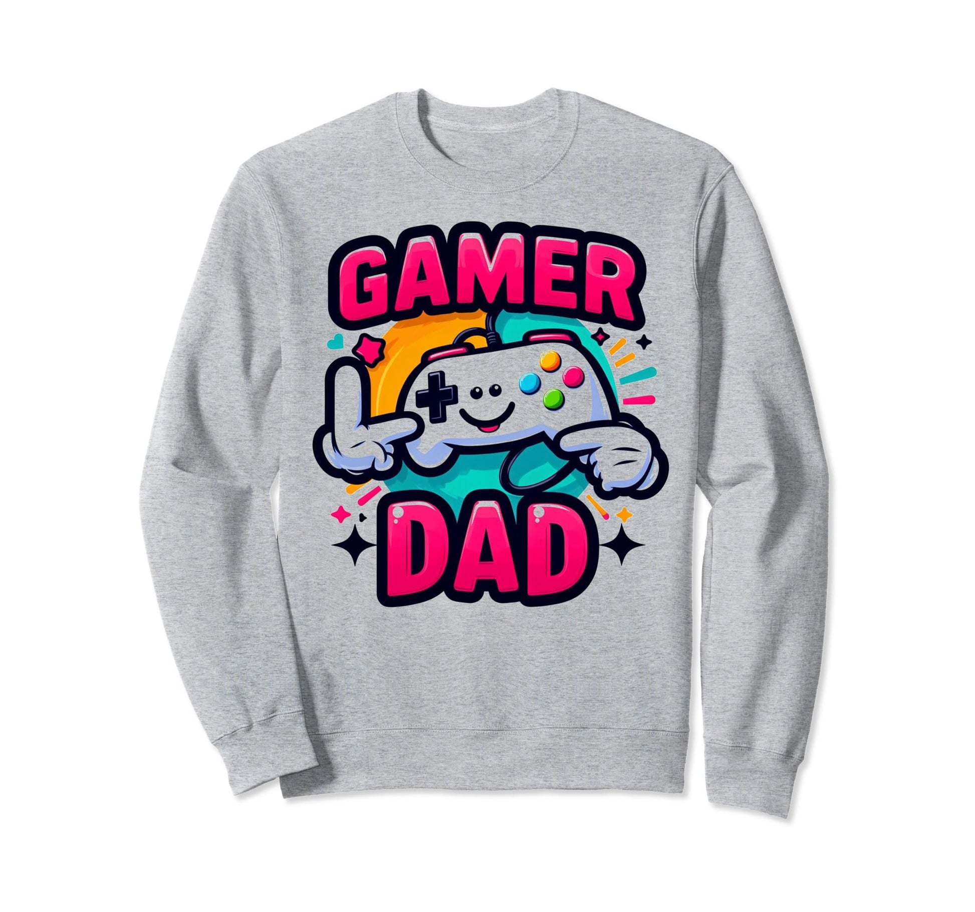 Gamer Dad Game Controller Gaming Sweatshirt - Novelty Apparel for Adults - T-Shirt, Sweatshirt, Hoodie