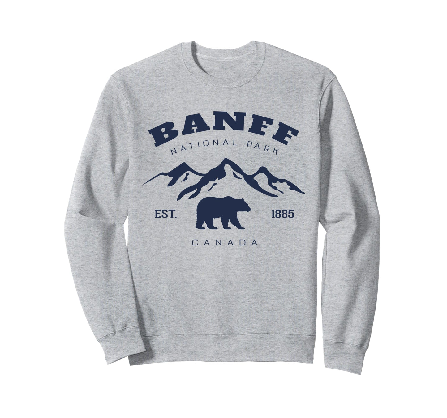 Banff National Park Canada Sweatshirt - Fun Novelty Design for Adults - T-Shirt, Sweatshirt, Hoodie