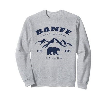 Banff National Park Canada Sweatshirt - Fun Novelty Design for Adults - T-Shirt, Sweatshirt, Hoodie
