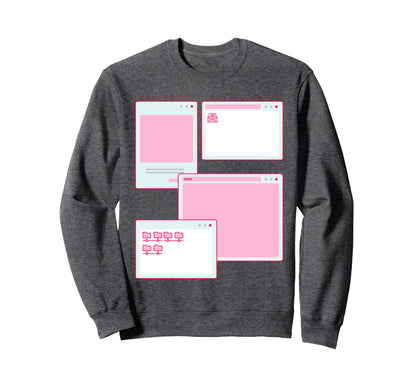 Vaporwave Aesthetic 90S Grunge Sweatshirt - Streetwear Style for Adults - T-Shirt, Sweatshirt, Hoodie
