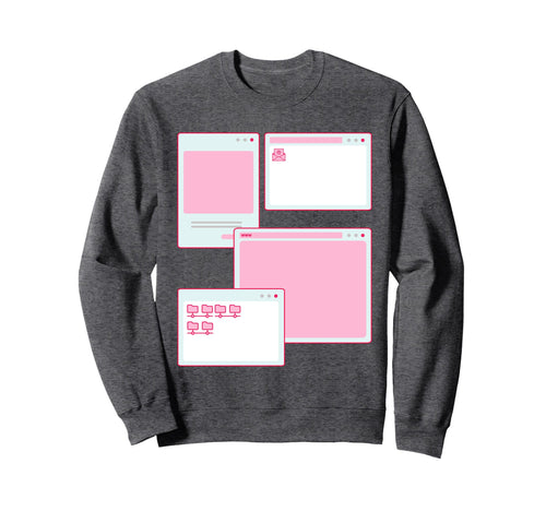 Vaporwave Aesthetic 90S Grunge Sweatshirt - Streetwear Style for Adults - T-Shirt, Sweatshirt, Hoodie