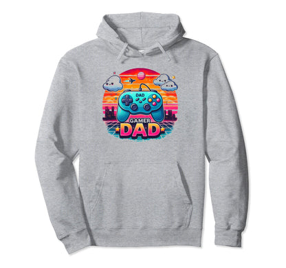 Gamer Dad Game Controller Gaming Video Hoodie - Novelty Apparel Men Women - T-Shirt, Sweatshirt, Hoodie