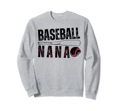 Baseball Nana Family Matching Nana Sweatshirt - Trendy Graphic Men Women - T-Shirt, Sweatshirt, Hoodie