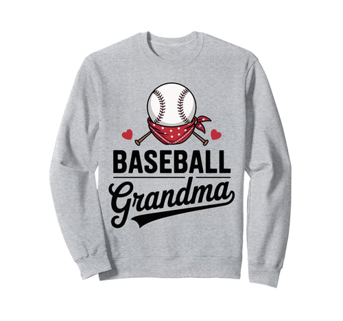 Baseball Grandma Bats Hearts And Sweatshirt - Custom Art Print Unisex - T-Shirt, Sweatshirt, Hoodie