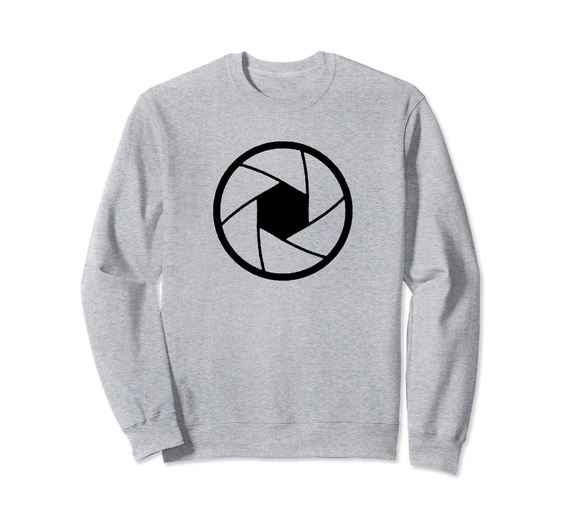 Minimalist Camera Shutter Simple Sweatshirt - Graphic Print Men Women - T-Shirt, Sweatshirt, Hoodie