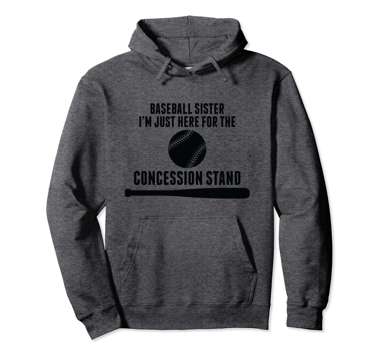 Baseball Player Sister Baseball Hoodie - Unique Graphic for Adults - T-Shirt, Sweatshirt, Hoodie