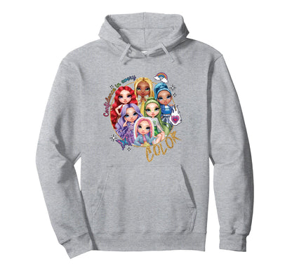Rainbow High Confidence Every Color Hoodie - Novelty Apparel Men Women - T-Shirt, Sweatshirt, Hoodie