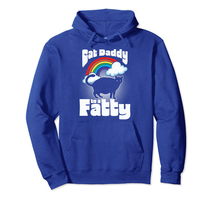 Cat Daddy To Fatty Funny 80S Rainbow Hoodie - Unique Graphic for Adults - T-Shirt, Sweatshirt, Hoodie