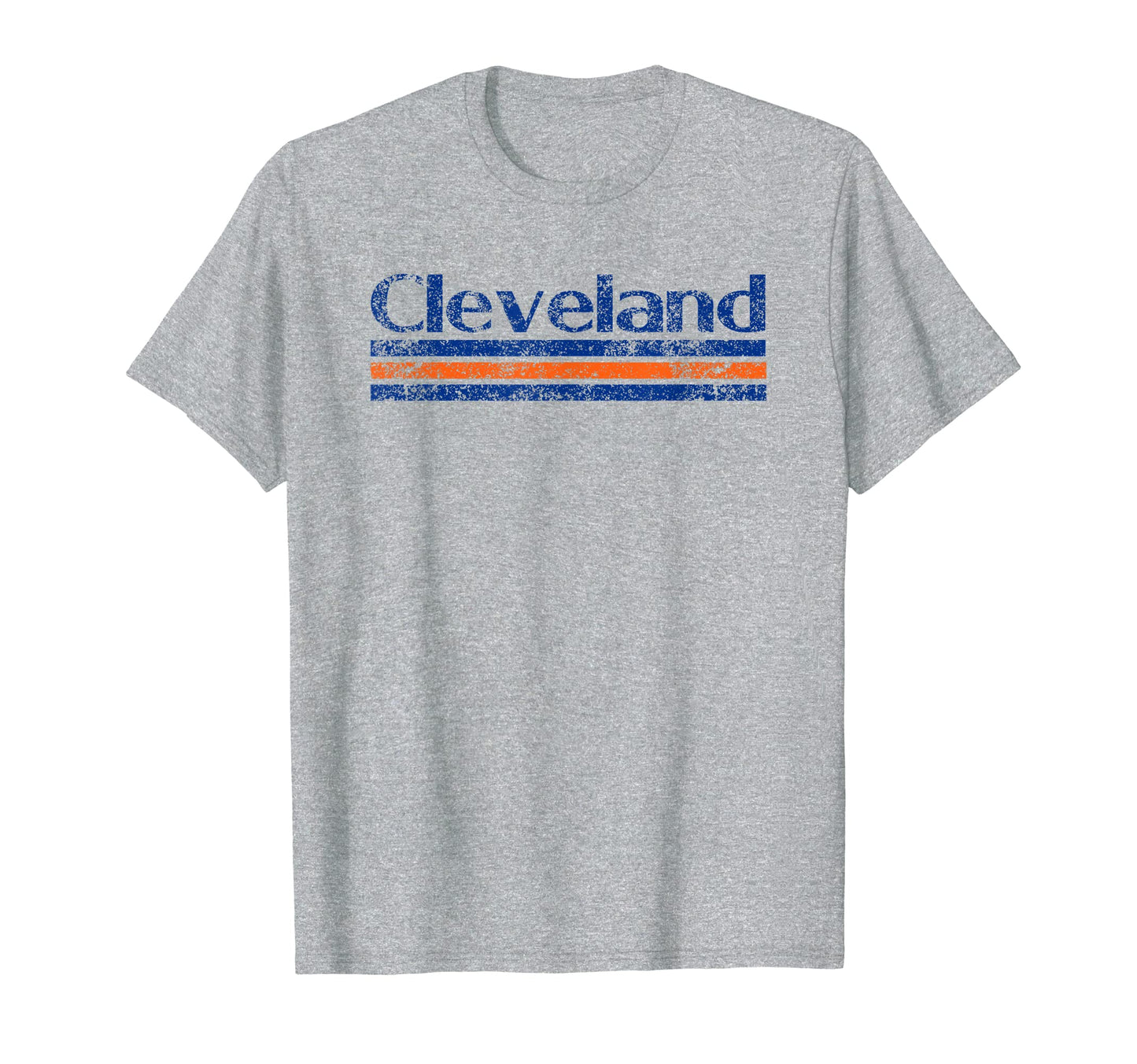 Cleveland Ohio Weathered Stripe T-Shirt - Graphic Print for Adults - T-Shirt, Sweatshirt, Hoodie