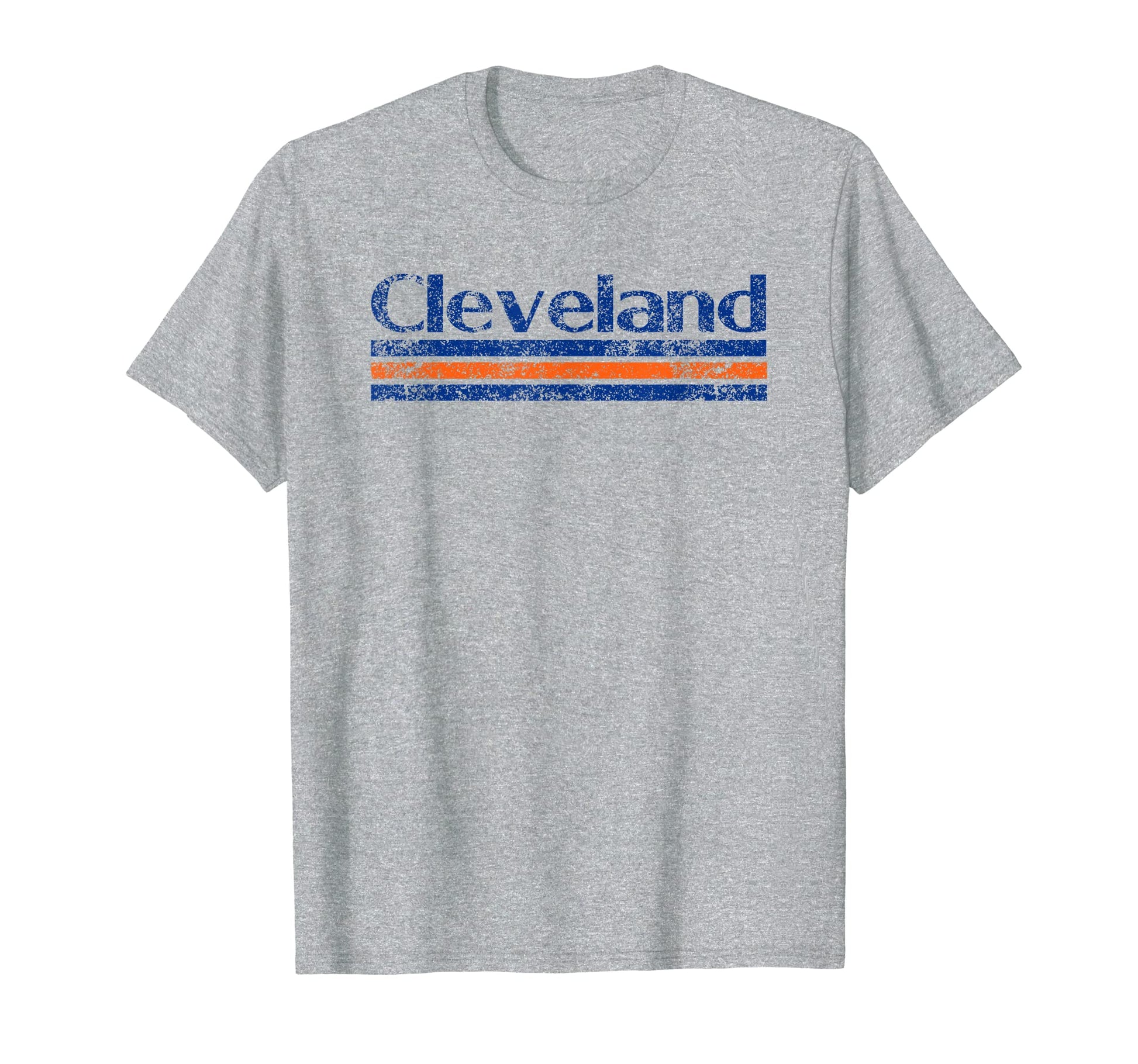Cleveland Ohio Weathered Stripe T-Shirt - Graphic Print for Adults - T-Shirt, Sweatshirt, Hoodie
