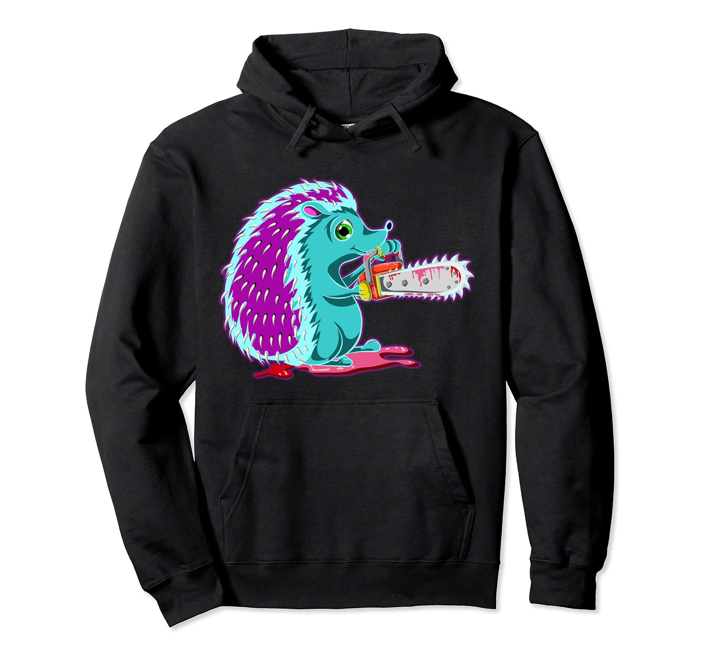 Creepy Hedgehog Scary Animal Hoodie - Fun Novelty Design Men Women - T-Shirt, Sweatshirt, Hoodie